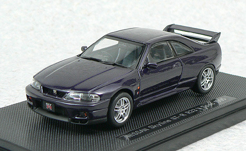 Ebbro 44187 NISSAN SKYLINE GT-R R33 Vspec Purple 1/43 Scale (4526175441876)
