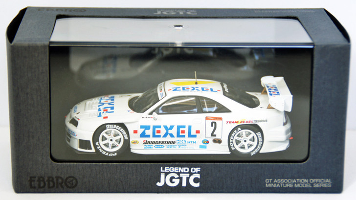 Ebbro 44193 Zexel Skyline Jgtc 1998 (White) 1/43 Scale (4526175441937)