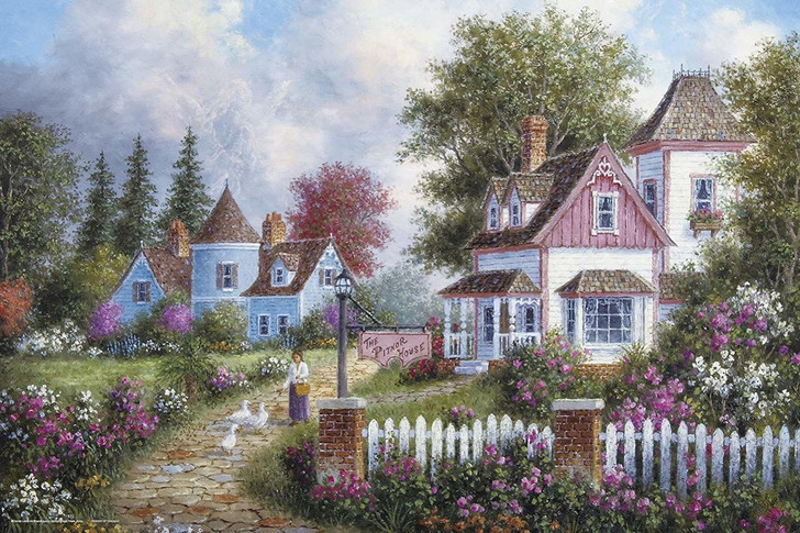 Yanoman Jigsaw Puzzle 10-1331 Dennis Lewan Asheville Lane (1000 Pieces)