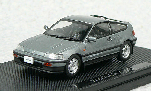 Ebbro 44226 HONDA CR-X 1987 Gun Gray 1/43 Scale - Plaza Japan