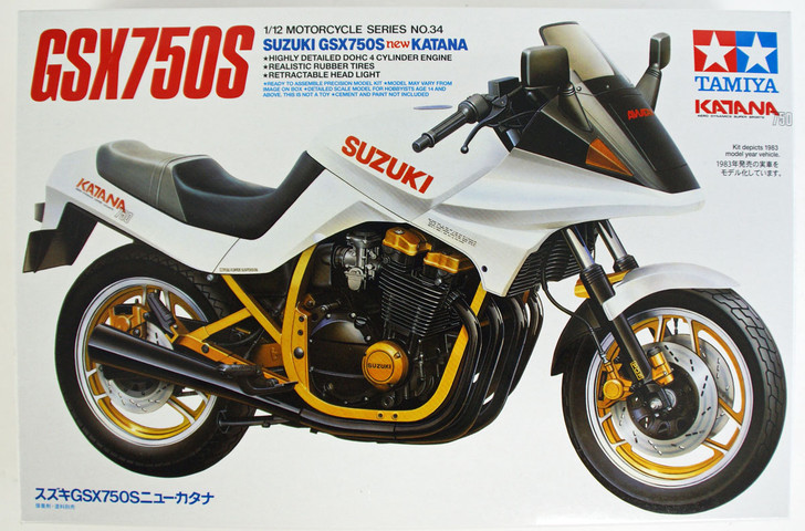 Tamiya 14034  Suzuki GSX750S New Katana Kit 1/12 Scale Kit