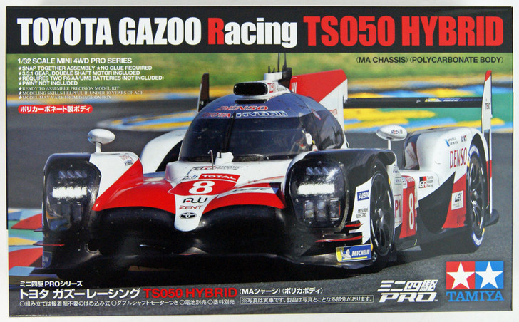 Tamiya 18652 Mini 4WD Toyota Gazoo Racing TS050 Hybrid MA Chassis (Polycarbonate Body)