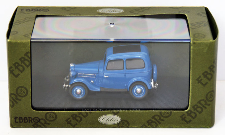 Ebbro 44346 Datsun 17 Sedan 1938 (Dark Blue) 1/43 Scale (4526175443467)