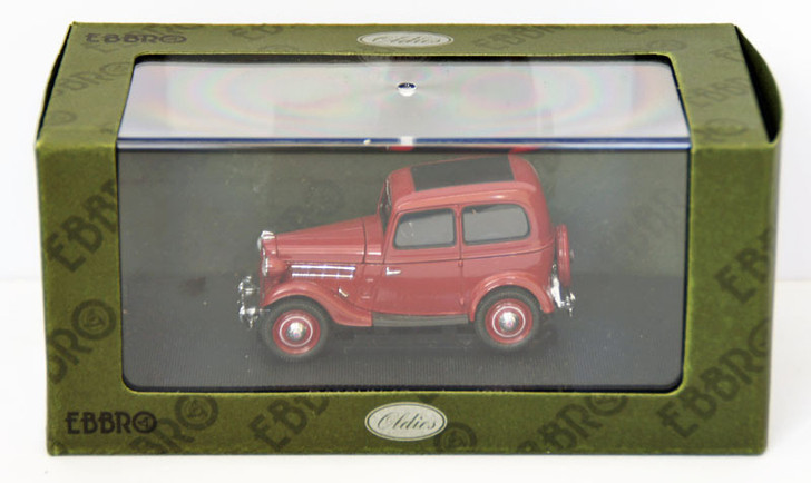 Ebbro 44347 Datsun 17 Sedan 1938 (Dark Red) 1/43 Scale (4526175443474)