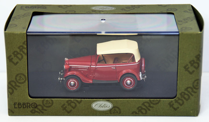 Ebbro 44353 Datsun 17 Phaeton 1938 (Red) 1/43 Scale (4526175443535)