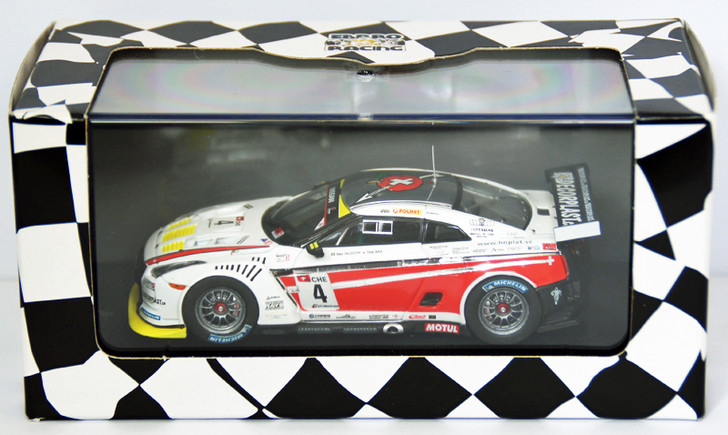 Ebbro 44356 Nissan GT-R GT1 2010 Swiss Racing Team No.4 1/43 Scale (4526175443566)