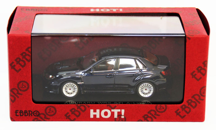 Ebbro 44397 Subaru WRX Sti A-Line (Blue) 1/43 Scale (4526175443979)