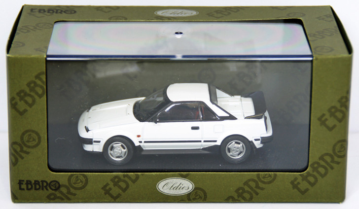 Ebbro 44404 Toyota MR-2 1984 (White) 1/43 Scale (4526175444044)