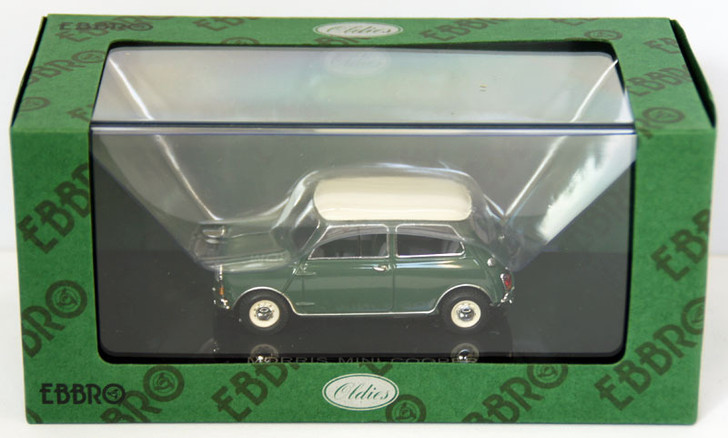 Ebbro 44407 Morris Mini Cooper (Green/White) 1/43 Scale