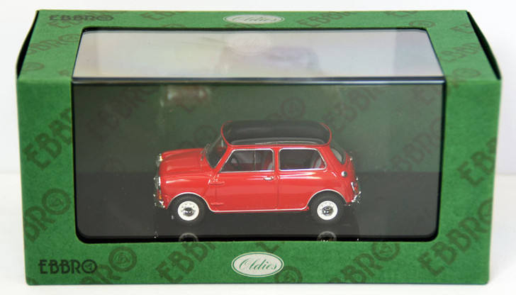 Ebbro 44409 Austin Mini Cooper (Red/Black) 1/43 Scale (4526175444099)