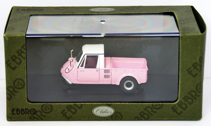 Ebbro 44412 Mazda K360 1962 (Pink/White) 1/43 Scale (4526175444129)