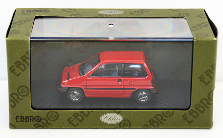 Ebbro 44491 Honda City With Alloy Wheel (Red) 1/43 Scale (4526175444914)