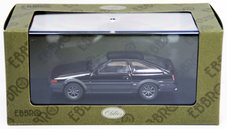 Ebbro 44494 Toyota Sprinter Trueno AE86 With Alloy Wheel (Black) 1/43 Scale (4526175444945)