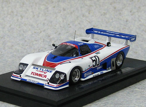 Ebbro 44507 Skyline Turbo C Tomica WEC JAPAN 1985 No.50 (White/Blue) 1/43Scale (4526175445072)
