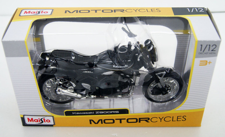 Aoshima Skynet 05023 Kawasaki Z900RS Metallic Spark Black 1/12 Scale Finished Model