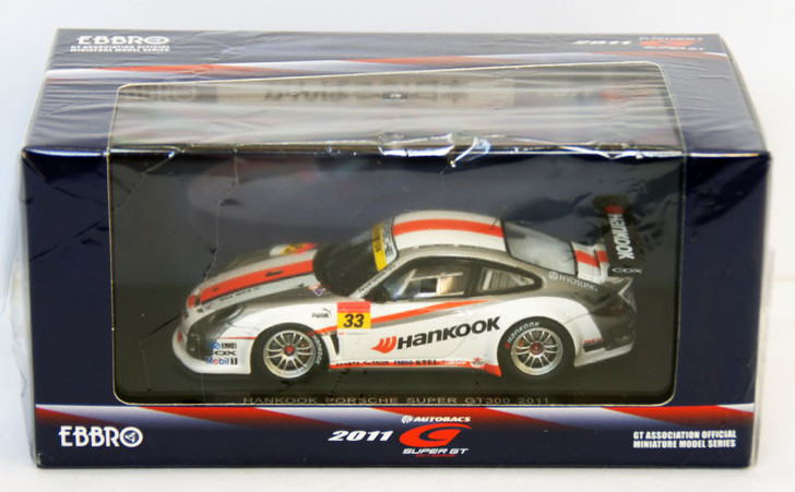 Ebbro 44540 Super GT300 Hankook Porsche 1/43 Scale (4526175445409)