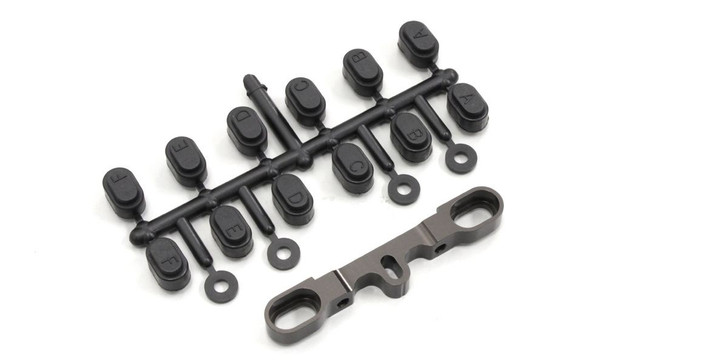 Kyosho LA391 Aluminum Rear Sus. Holder (RR/Gunmetal)