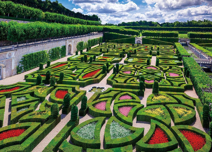 Epoch Jigsaw Puzzle 05-115 Flower Garden in Chateau de Villandry (500 Pieces)