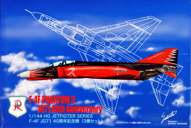 Arii 621615 F-4F JG71 40th ANNIVERSARY 1/144 Scale Kit (Microace) (4968279621615)