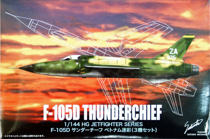 Arii 621677 F-105D THUNDERCHIEF Vietnam 1/144 Scale Kit (Microace) (4968279621677)