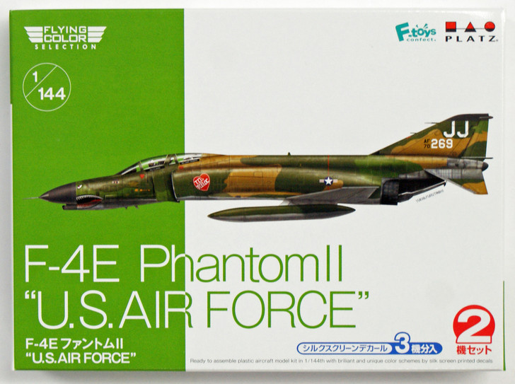 Platz FC-5 F-4E Phantom II US Air Force (2 planes set / 3 decal) 1/144 Scale Model Kit