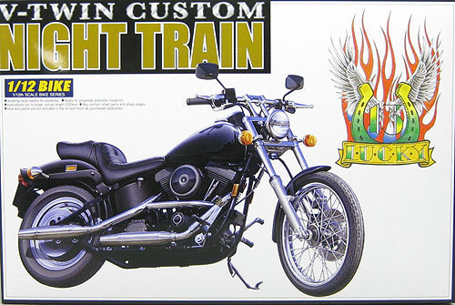 Aoshima Naked Bike 90 02605 Night Train (V-Twin Custom) 1/12 Scale Kit (4905083002605)