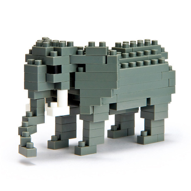 Kawada NBC-035 nanoblock African Elephant (4972825141649)