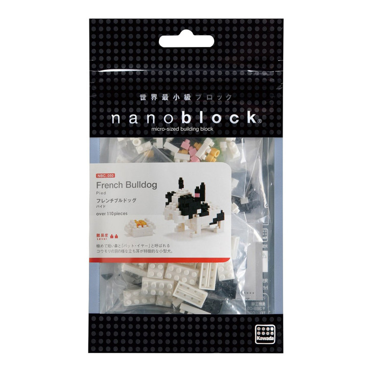 Kawada NBC-050 nanoblock French Bulldog Pied (4972825142646)