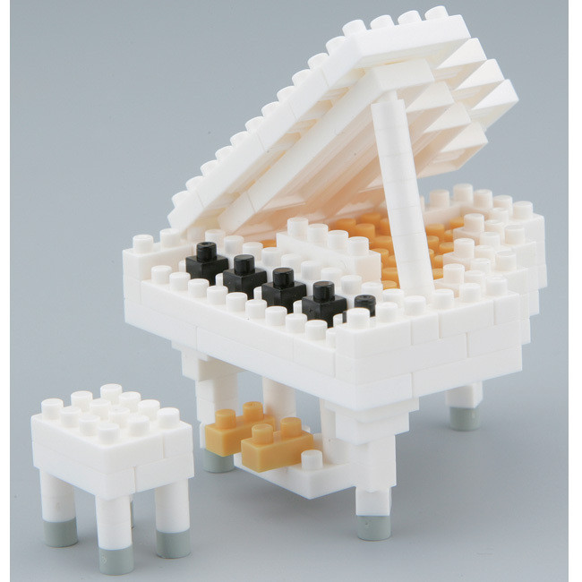 Kawada NBC-053 nanoblock Grand Piano White (4972825142677)