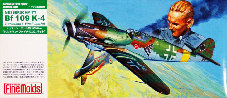 Fine Molds FL15 German Messerschmitt Bf 109 K-4 Hartmann's Final Combat 1/72 Scale Kit (4536318750154)
