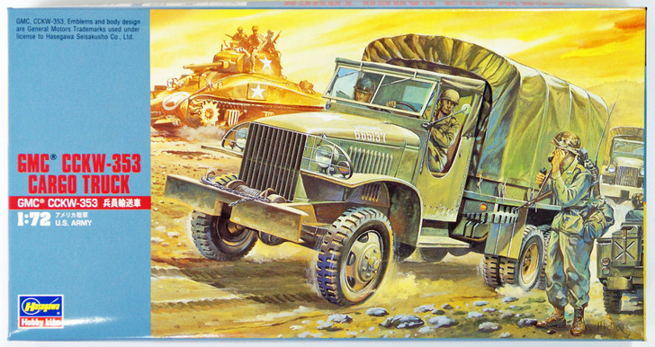 Hasegawa MT20 GMC CCKW-353 Cargo Truck 1/72 Scale Kit (4967834312203)