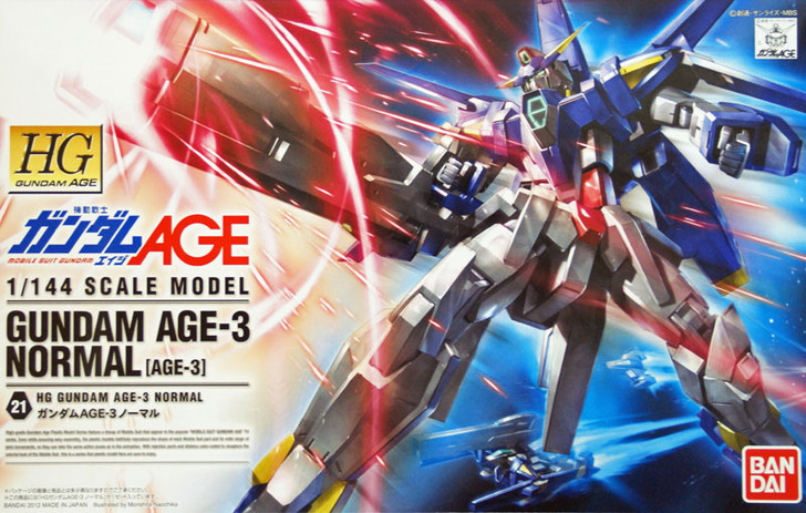Bandai Gundam HG AGE-21 Gundam Normal AGE-3 1/144 Scale Kit (4573102573865)