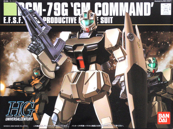 Bandai HGUC 046 Gundam RGM-79G GM COMMAND 1/144 Scale Kit (4573102573933)