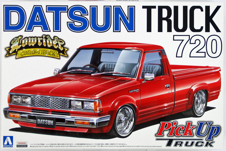 Aoshima 27790 Datsun Truck 720 Lowrider (Pick Up Truck) 1/24 Scale Kit (4905083027790)