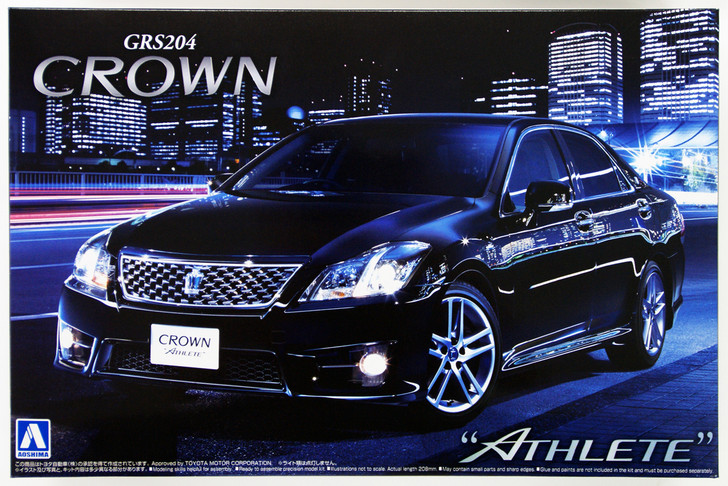 Aoshima 49396 Toyota Crown Athlete 2010 (GRS204) 1/24 Scale Kit (4905083049396)