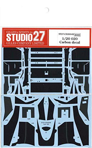 Studio27 CD20049 Tyrrell 020 Carbon Decal for Tamiya 1/20 Scale