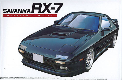 Aoshima 04227 Mazda Savanna RX-7 (FC3S) Winning Limited 1/24 Scale Kit (4905083004227)