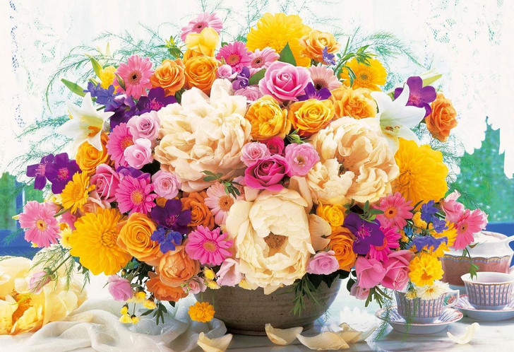 Epoch Jigsaw Puzzle 31-510 Flower Concentration Up! Intelligence Yellow (1053 S-Pieces)