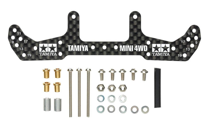 Tamiya 95478 Mini 4WD HG Carbon Wide Rear Plate (for AR Chassis) (1.5mm)