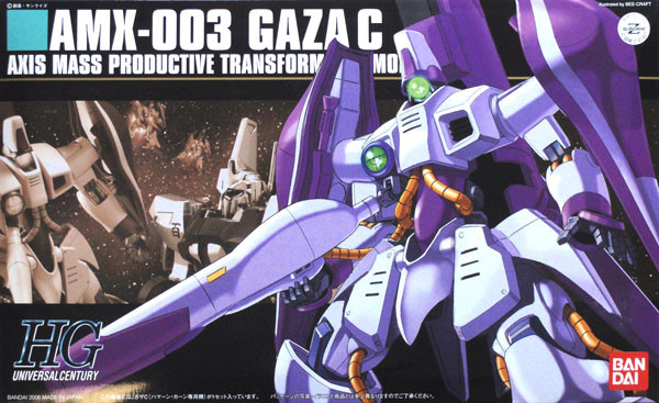 Bandai HGUC 062 Gundam AMX-003 GAZA C 1/144 Scale Kit (4573102577405)