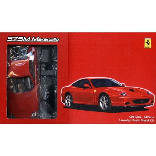 Fujimi FR-02 Ferrari 575M Maranello with Grade-Up Parts 1/24 Scale Kit (4968728122717)