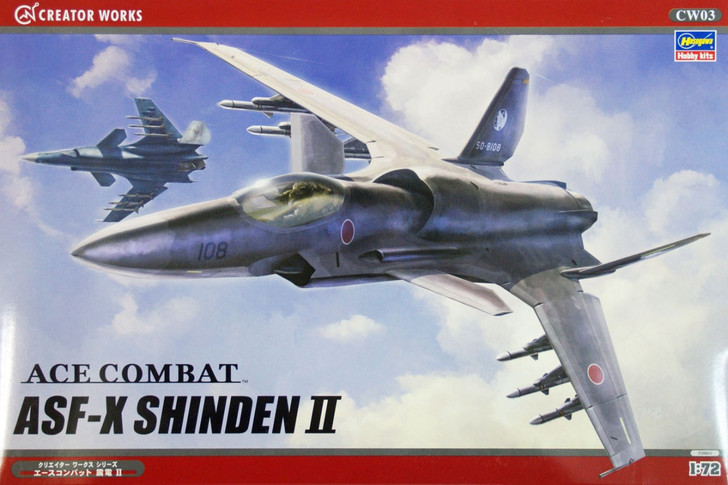 Hasegawa CW03 Ace Combat ASF-X SHINDEN II 1/72 Scale Kit 4967834645035 (4967834645035)