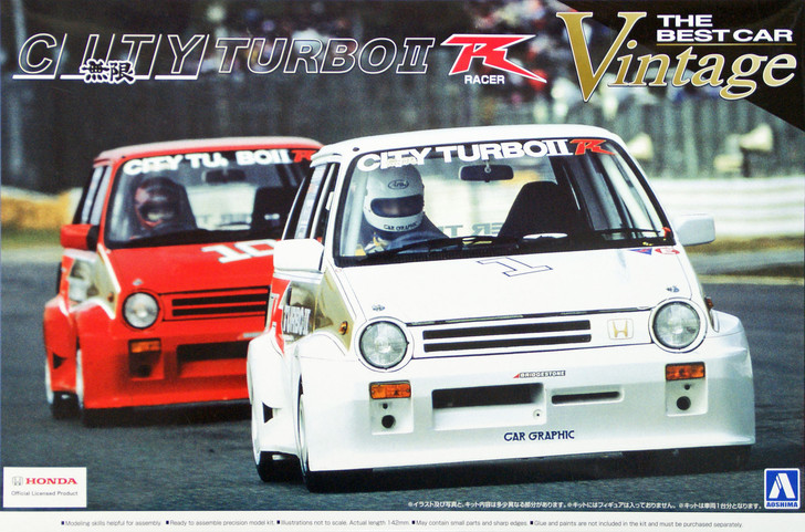 Aoshima 04708 Honda CITY Turbo II Racer 1983 1/24 Scale Kit