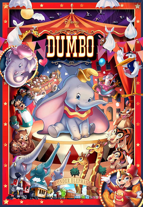 Tenyo Japan Jigsaw Puzzle D1000-040 Disney Dumbo Circus (1000 Pieces)