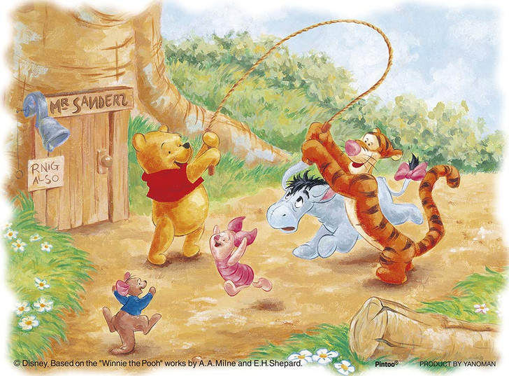 Yanoman Jigsaw Puzzle 2301-11 Disney Winnie the Pooh Fun Time (150 Plastic Pieces)