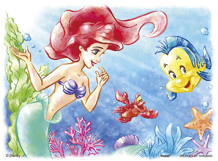 Yanoman Jigsaw Puzzle 2301-19 Disney Little Mermaid Shimmering Ocean (150 Plastic Pieces)