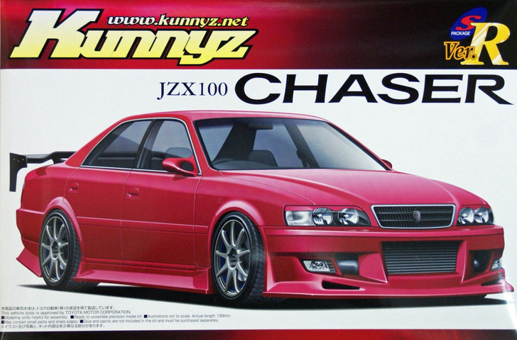 Aoshima 03701 Toyota Chaser JZX100 Kunnyz 1/24 Scale Kit (4905083003701)