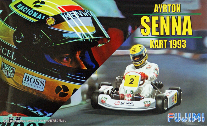 Fujimi KART-2 Ayrton Senna Kart 1993 1/20 Scale Kit (4968728091389)