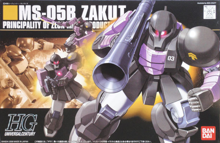 Bandai HGUC 068 Gundam MS-05B ZAKU I 1/144 Scale Kit