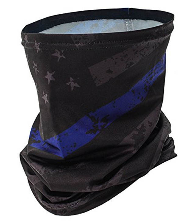 Laylax Satellite Slim Cool Neck Gaiter Blue Line 151155